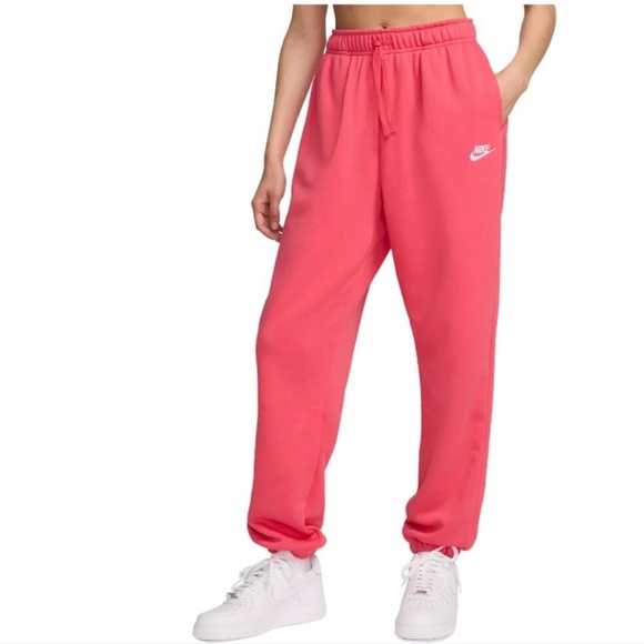 Nike Women's Thermafit Jogger Pants Coral Medium Active Drawstring - Picture 1 of 7